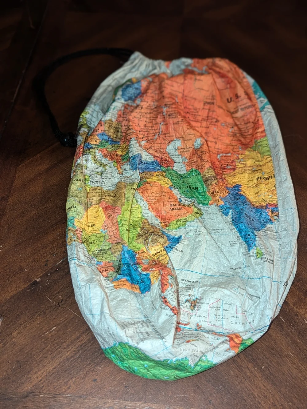 Vintage 1989 “Wearin’ the World“ Kurt Cobain Tyvek Atlas World Map Jacket